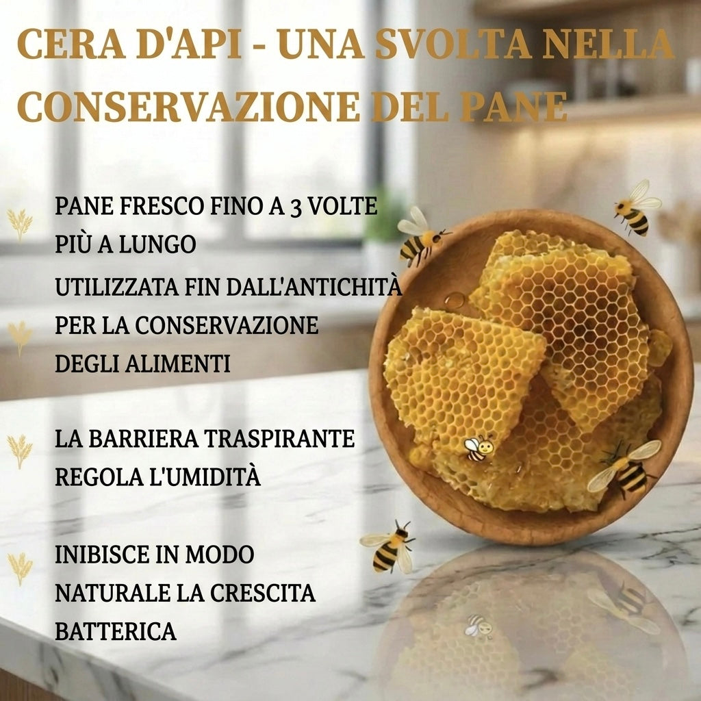 Sacchetti per il pane premium in 100% cotone e cera d’api