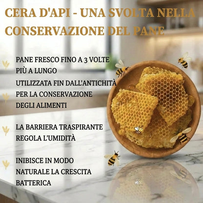 Sacchetti per il pane premium in 100% cotone e cera d’api